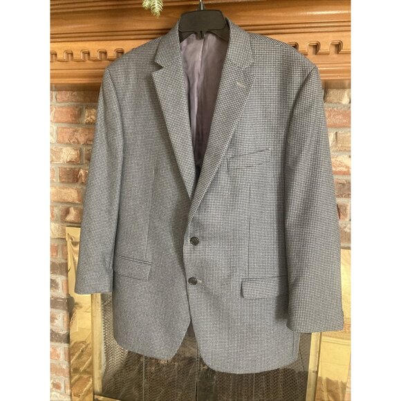 ralph lauren Blazer Gray Checked Size 46 R - Picture 2 of 8